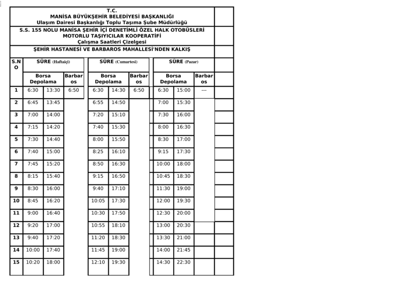 4 Manisa Otobüs Saatleri